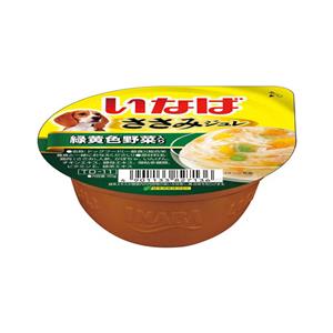 (กล่อง) 6x65ก. Inaba สุนัขถ้วย รสสันในไก่และผัก เจลลี่ 65ก. (TD-11)