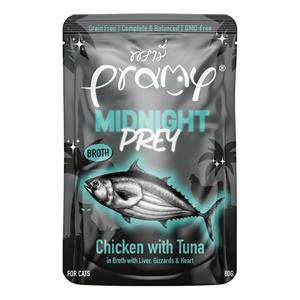 (โหล) 12x70ก. Pramy Mid Night Pray เพาซ์แมว รสไก่ทูน่าในน้ำซุป MN2