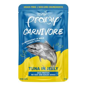 (โหล) 12x70ก. Pramy Carnivore เพาซ์แมว รสทูน่าเยลลี่ CV5