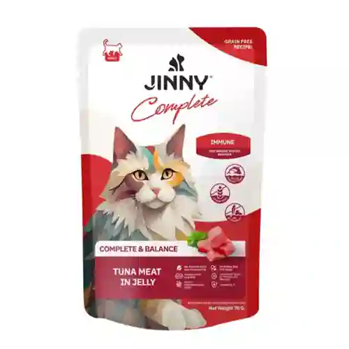 จินนี่,จินนี้,เพาซ์แมว,เพาซ์,เพาช์,pounch,อาหารเปียก,ซอง,แมว,เพา,เพาช์แมว,เพาแมว,เพ้า,เพ้า,เจลลี่,เยลลี่,jelly,คอมพลีต,บาลาน,คอมพลีท,