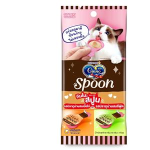Ginno Spoon แมวเลีย รสทูน่าไก่ซีฟู้ด