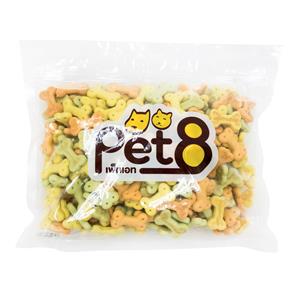 Pet8 ขนมสุนัข บิสกิต รวมรส 500ก.