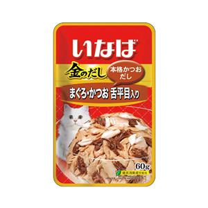 Inaba เพาซ์แมว รสทูน่าและปลาตาเดียว 60ก. (IC22)