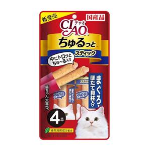 Ciao Churu Stick ขนมสอดไส้ครีมแมวเลีย ชิ้น มากูโระหอยเซลล์