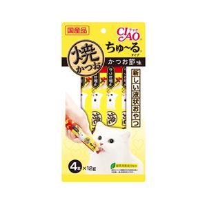 Ciao Churu แมวเลีย รสทูน่าย่างปลาโอ 4x12ก. 4R-104