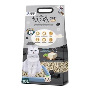 Two Two Pet ทรายแมวเต้าหู้ กลิ่นชาโคล