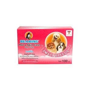 Bearing สบู่ สูตรสำหรับสุนัขพันธุ์เล็ก ชมพู 100ก.
