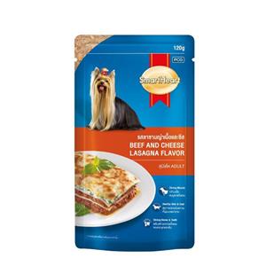 (โหล) 12x120ก. SmartHeart เพาซ์สุนัข รสลาซานญ่า