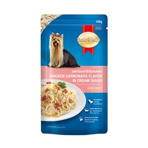 (โหล) 12x120ก. SmartHeart เพาซ์สุนัข รสคาโบนาร่า