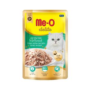 Me-o Delite เพาซ์แมว รสทูน่าไก่ เจลลี่ 70ก.