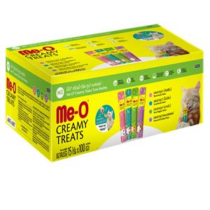 8850477028944 (กล่อง) 100x15ก. Meo Creamy รสทูน่าเมดเล่ย์ กล่องทูน่าเมดเล่ย์(M2)\100ชิ้น กล่อง 100x15 g. มีโอ,meo,me-o,ขนม,แมวเลีย,creamy,ขนมแมว,ครีมมี่,cream,ครีม