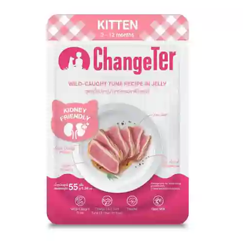 เชนจ์เตอร์,เพาซ์แมว,เพาซ์,เพาช์,pounch,อาหารเปียก,ซอง,แมว,เพา,เพาช์แมว,เพาแมว,เพ้า,changer,เจลลี่,เยลลี่,jelly,เกรนฟรี,ป้องกัน,ไม่เค็ม,ไต