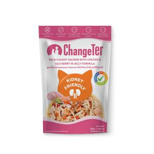 (โหล) 12x55ก. Changeter เพาซ์แมวแก่7+ รสไก่แซลมอนเยลลี่