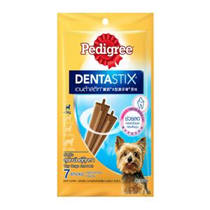 Pedigree Denta Stix ขนมขัดฟันสุนัข สำหรับสุนัขพันธุ์เล็กทอย 60ก.