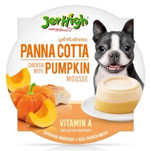 Jerhigh พานาคอตต้า ขนมสุนัข รสมูสไก่และวีทกราท