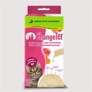 (กล่อง) 10x4ก. ChangeTer แมวเลีย รสทูน่าฟักทอง