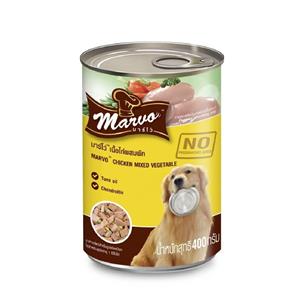 Marvo สุนัข รสไก่ผัก 400ก.