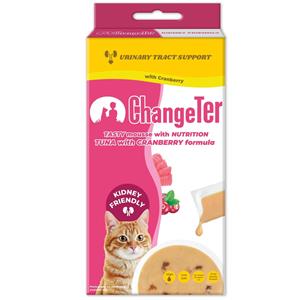 (กล่อง) 10x4ก. ChangeTer แมวเลีย รสทูน่าแครนเบอรี่