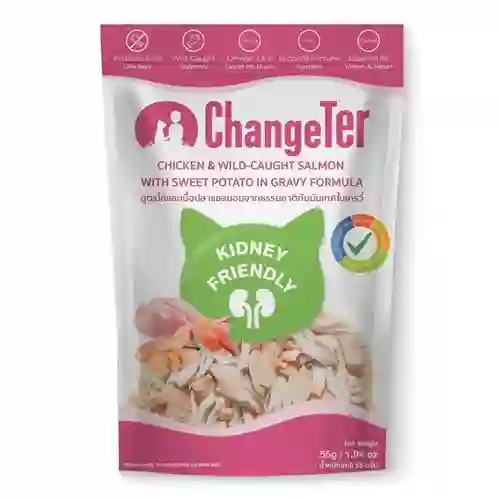 เชนจ์เตอร์,เพาซ์แมว,เพาซ์,เพาช์,pounch,อาหารเปียก,ซอง,แมว,เพา,เพาช์แมว,เพาแมว,เพ้า,changer,เกรวี่,gravy,เกรนฟรี,ป้องกัน,ไม่เค็ม,ไต