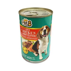 Pet8 สุนัข รสไก่แครอท 400ก.