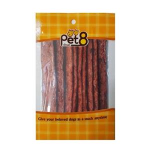 Pet8 ขนมสุนัข สูตร แผ่นหนังบดคละสี HL15