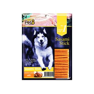 Pet8 Sasami Stick ขนมสุนัข รสไก่ JSA01 50ก.