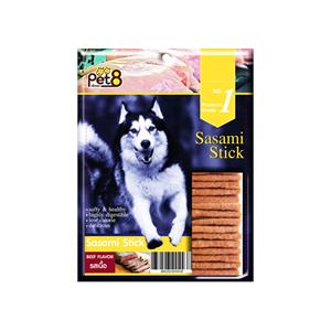 Pet8 Sasami Stick ขนมสุนัข รสเนื้อ JSA03 50ก.