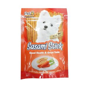 Pet8 Stick ขนมสุนัข รสแครอท 75ก.