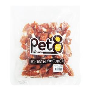 Pet8 ขนมสุนัข ครั้นชี่ดัมเบลไก่บด JJA59 450ก.