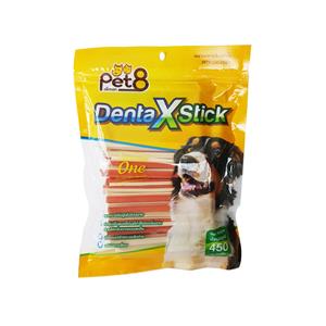 Pet8 ขนมขัดฟันสุนัข 2สี รสแครอท JDT05