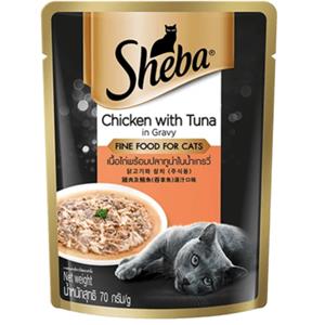 Sheba ชีบา เพาซ์แมว รสทูน่าไก่