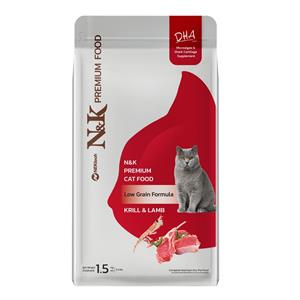 N&K แมวโต สูตรคริลล์ออย และ แกะ