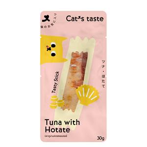 (โหล) 12x30ก. Cat's Taste Stick ขนมแมว รสทูน่าหอยโฮตาเตะ