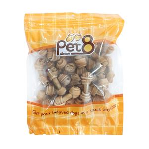 Pet8 ขนมสุนัข กระดูกผูก 2.75นิ้ว HL01 40ชิ้น