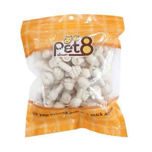 Pet8 ขนมสุนัข กระดูกผูกขาว 2.75นิ้ว HS04 35ชิ้น