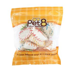 Pet8 ขนมสุนัข รองเท้าขาว 2.5นิ้ว HL08 20ชิ้น