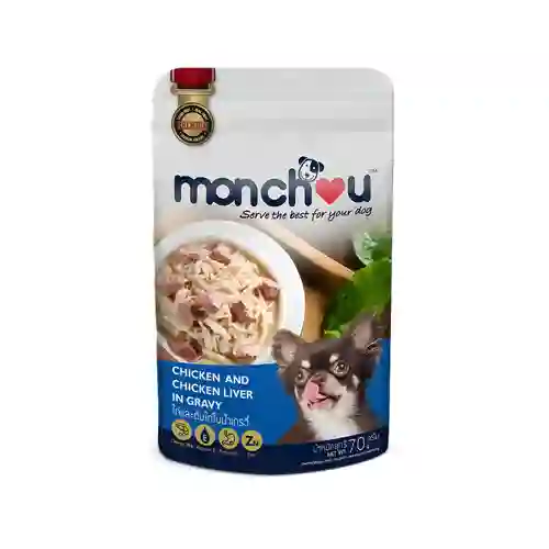 เพาซ์,เพาช์,pounch,เพาซ์หมา,เพาช์หมา,เพาหมา,เพาช์สุนัขอาหารเปียก,ซอง,หมา,มอนชู,มองชู,เกรวี่,gravy