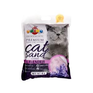 Okiko ทรายแมวเต้าหู้ กลิ่นลาเวนเดอร์ 6ลิตร