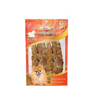 Okiko ขนมสุนัข  สูตรไก่พันกระดูกฉลาม 6 ชิ้น  DF-OKK-085