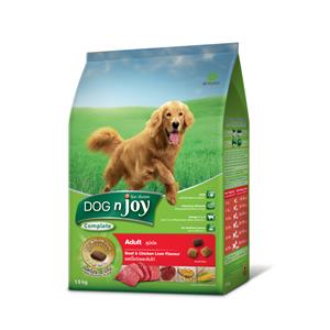 Dog'n Joy สุนัขโต รสเนื้อตับ เม็ดใหญ่