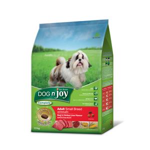 Dog'n Joy สุนัขโต รสเนื้อตับ เม็ดเล็ก
