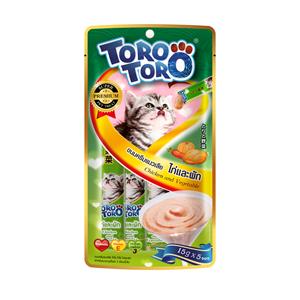 Toro แมวเลีย รสไก่ผัก 60ก.