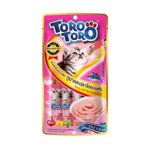 Toro แมวเลีย รสทูน่าและปลาโอ 60ก.