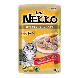 8859160400814 Nekko เพาซ์แมว รสทูน่าแซลมอน เกรวี่ 70ก. NEKKOส้มเกรวี่-ทูน่าแซลมอน70 g. 70 g. เน็กโกะ,เพาซ์แมว,เพาซ์,เพาช์,pounch,อาหารเปียก,ซอง,แมว,เพา,เพาช์แมว,เพาแมว,เพ้า,เพ้า,แน๊กโกะ,เกรวี่,gravy