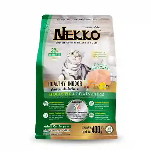 Nekko Holistic  แมวโต สูตรIndoor เขียว