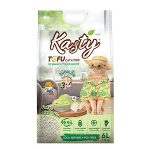 Kasty Tofu ทรายแมว สูตร Melone นมเมลอน เม็ดFlake