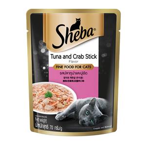 Sheba ชีบา เพาซ์แมว รสทูน่าปูอัด