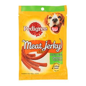 Pedigree Meat Jerky ขนมสุนัข แบบแท่ง รสเบคอน 60ก.