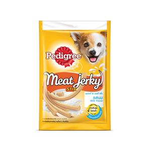 Pedigree Meat Jerky ขนมสุนัข แบบแท่ง รสนม 60ก.