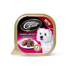 Cesar ซีซ่า ถาดสุนัข รสตับบด 100ก.